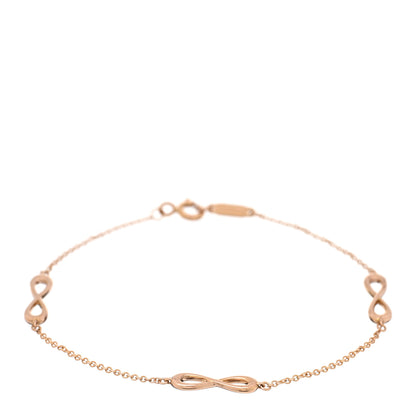 Tiffany 18K Rose Gold Infinity Endless Bracelet 1 of 3