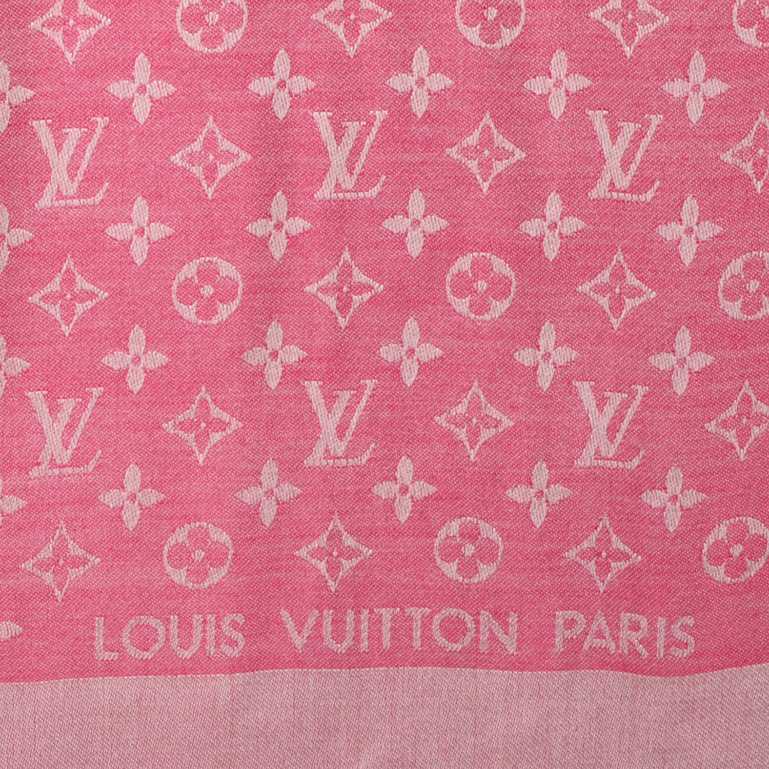 Louis Vuitton Monogram Denim Shawl Pivoine 4 of 5