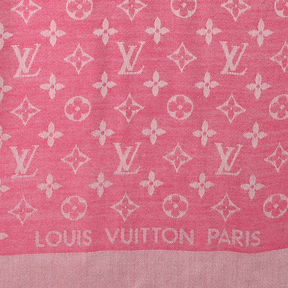 Louis Vuitton Monogram Denim Shawl Pivoine 4 of 5