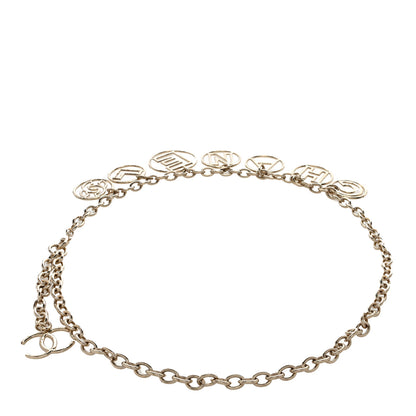 Chanel Metal Hoop Cuba Logo Belt Gold 2 of 3