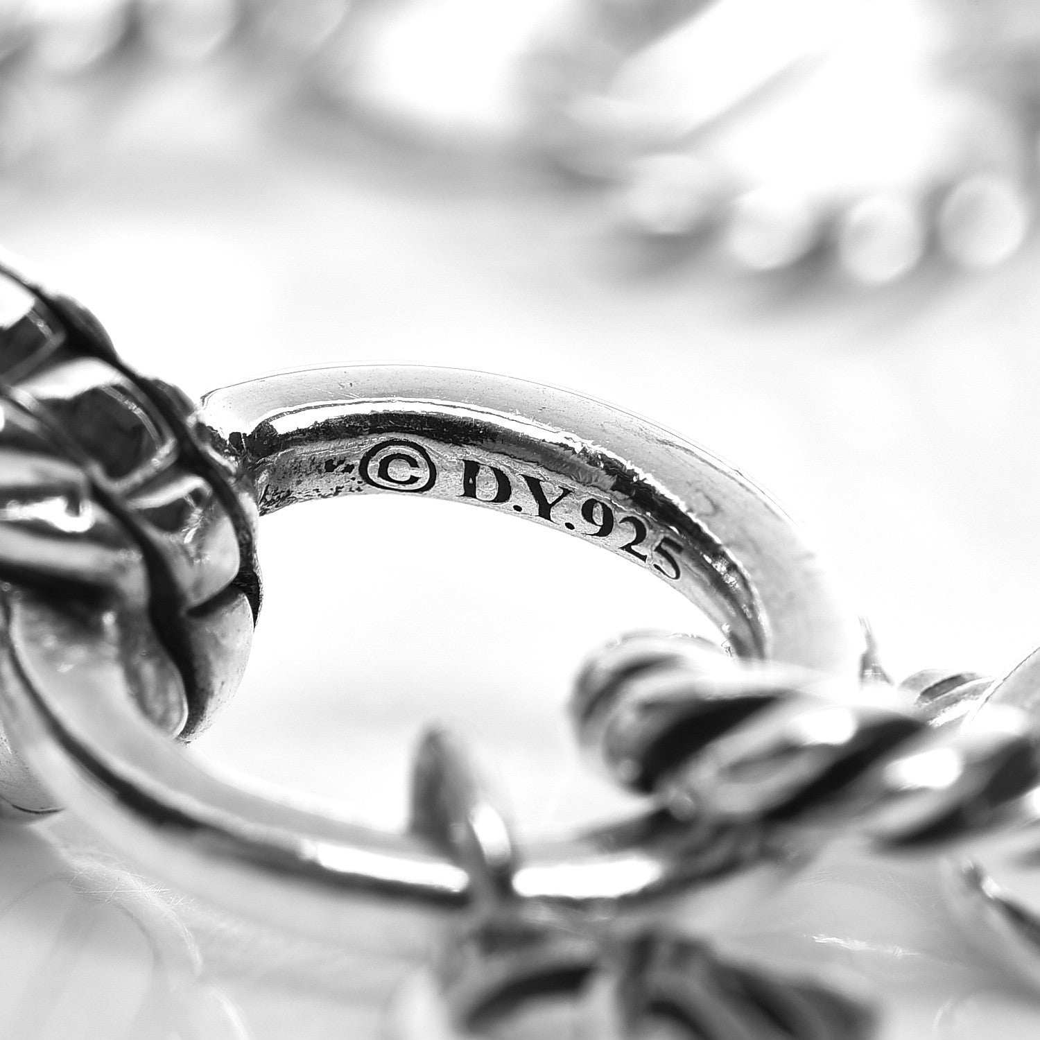 David Yurman Sterling Silver 10mm Medium Oval Link Bracelet 4 of 7