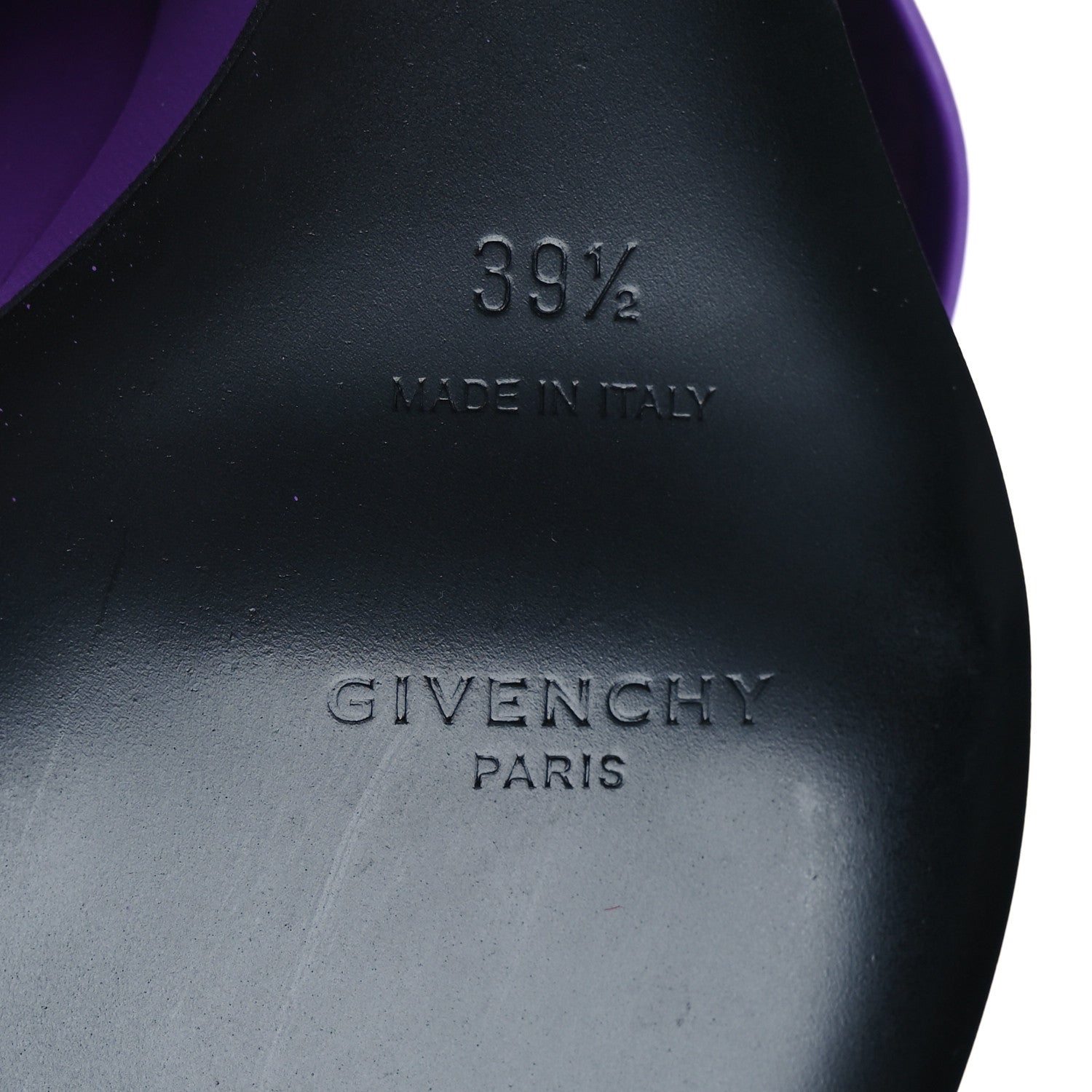 Givenchy Calfskin Shark Lock Ankle Boots 39.5 Ultraviolet 8 of 13