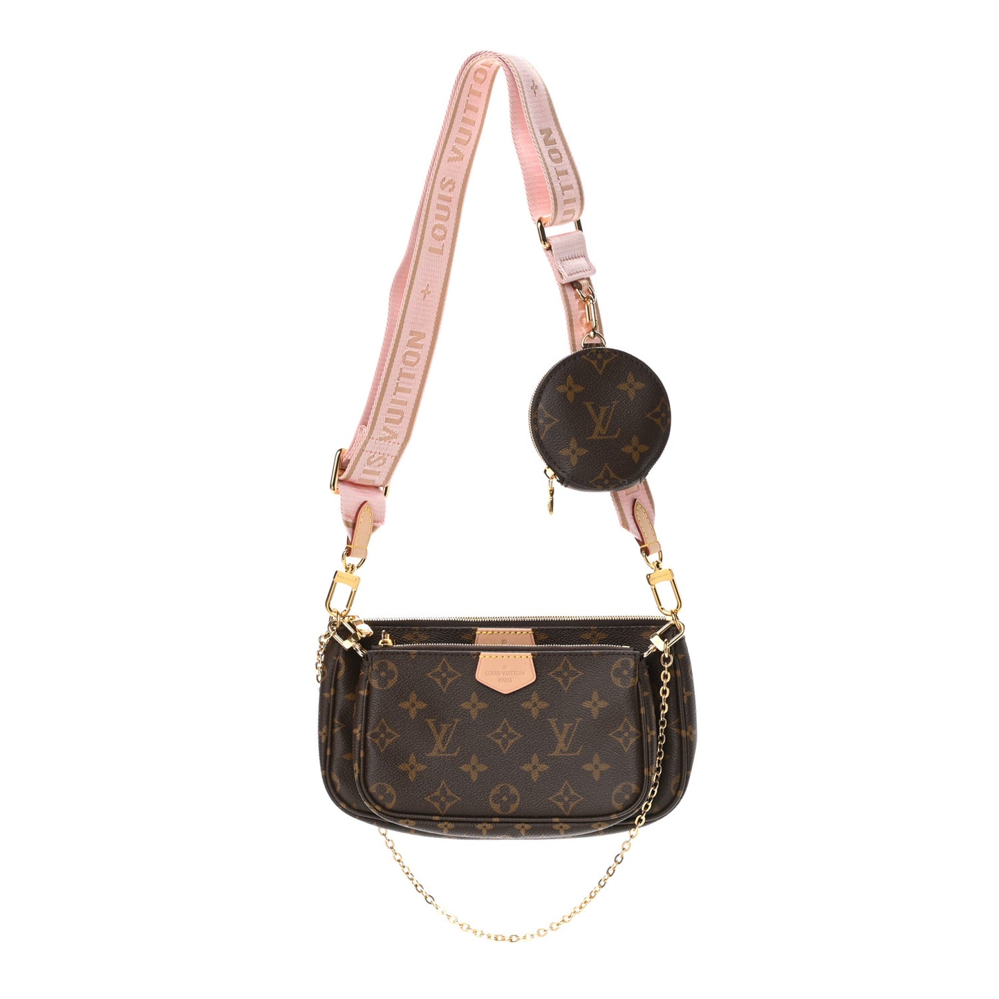 Monogram Multi Pochette Accessories Rose Clair