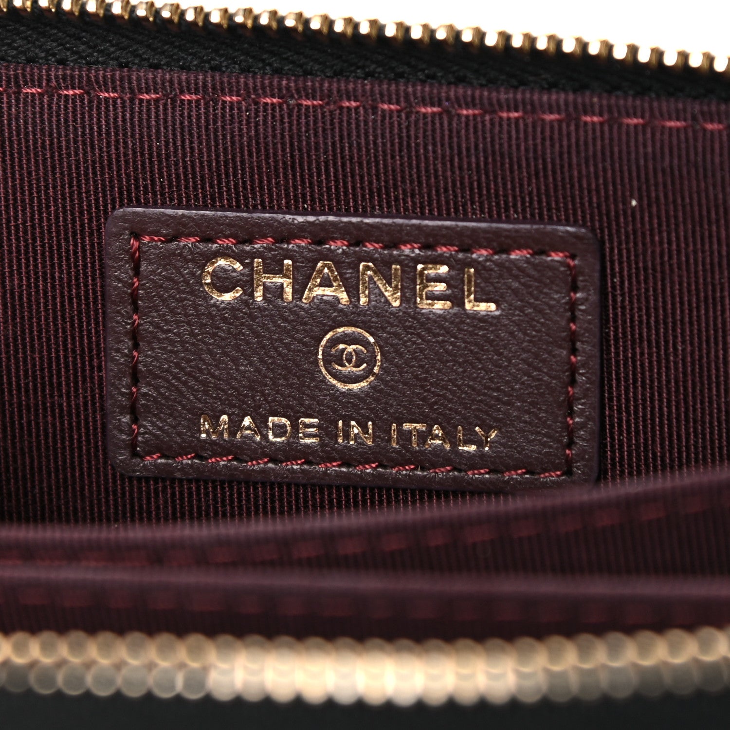 Chanel Lambskin Quilted Zip Coin Purse Black 6 of 9