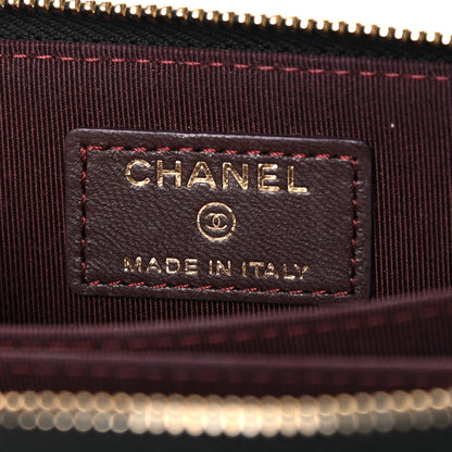 Chanel Lambskin Quilted Zip Coin Purse Black 6 of 9