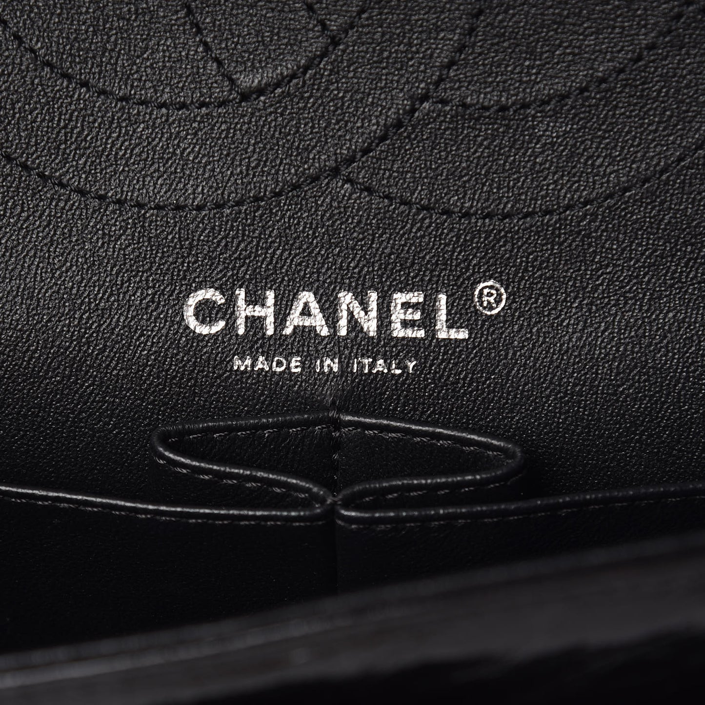 Glazed Calfskin Quilted 2.55 Reissue 226 Flap So Black
