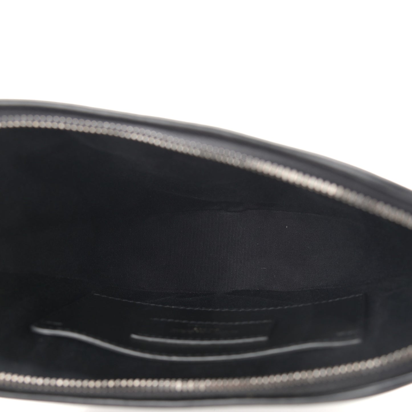 Calfskin Heart Monogram Crossbody Black