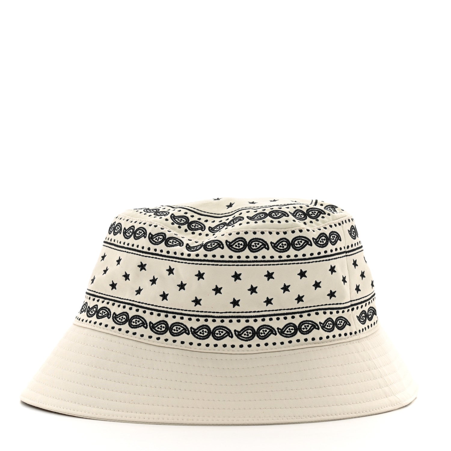 Hermes Technical Gabardine Balade Bandana Bucket Hat 57 Ecume 3 of 7