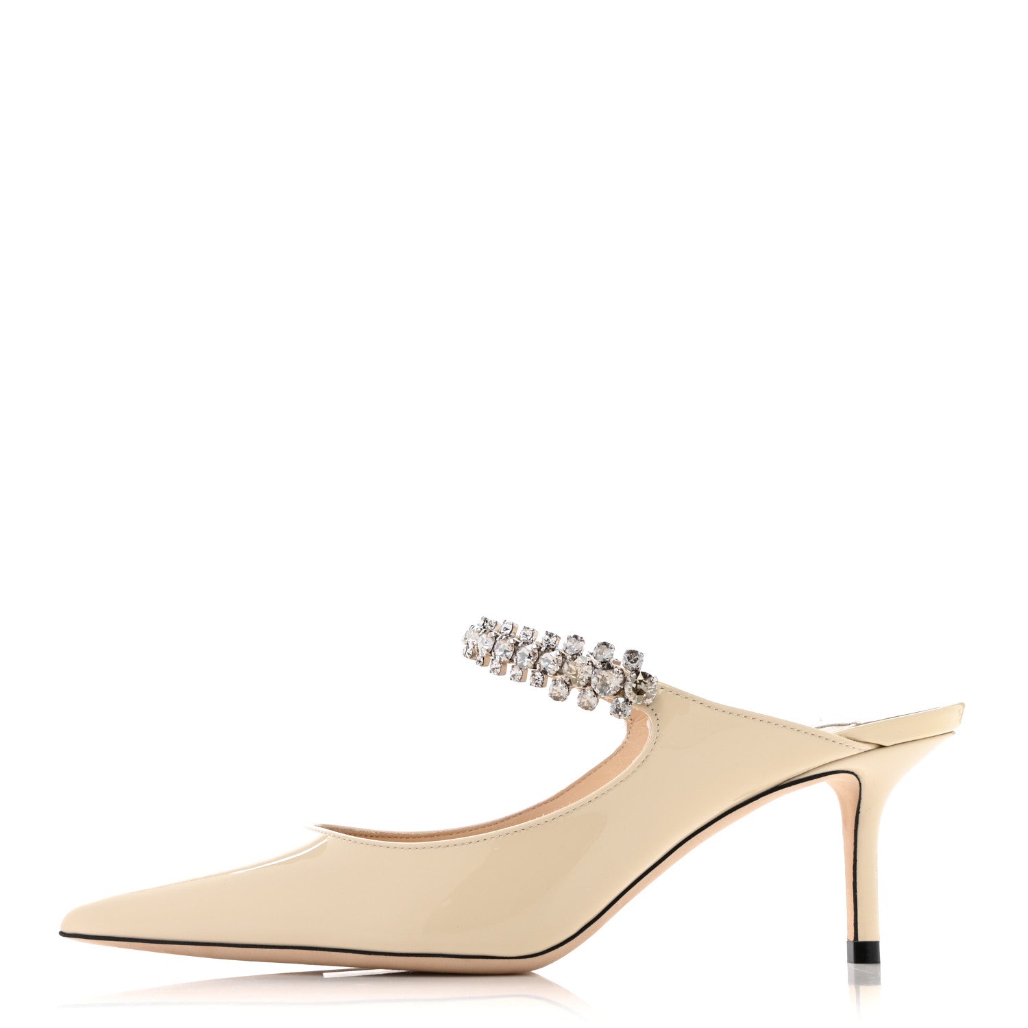 Jimmy Choo Patent Crystal Bing 65 Pumps 35 Linen 1 of 8