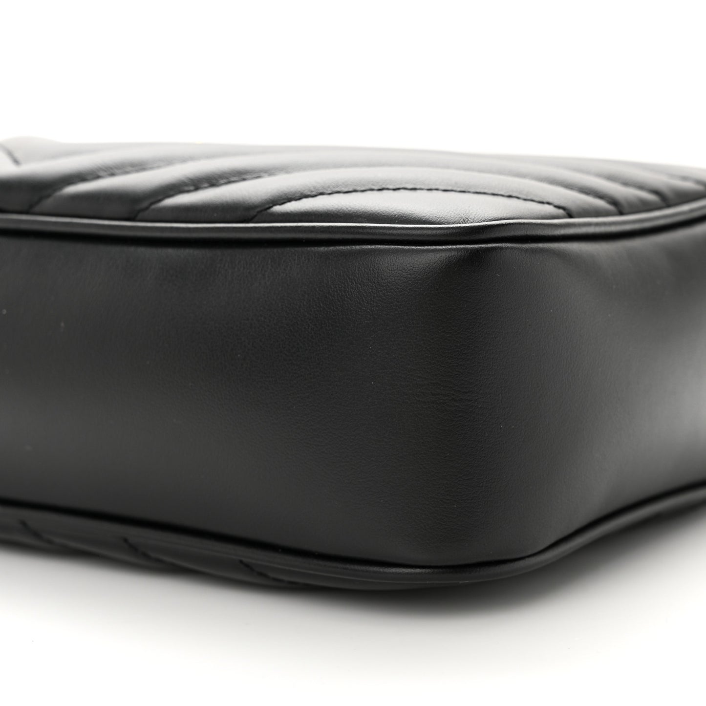 Calfskin Matelasse Monogram Lou Camera Bag Black