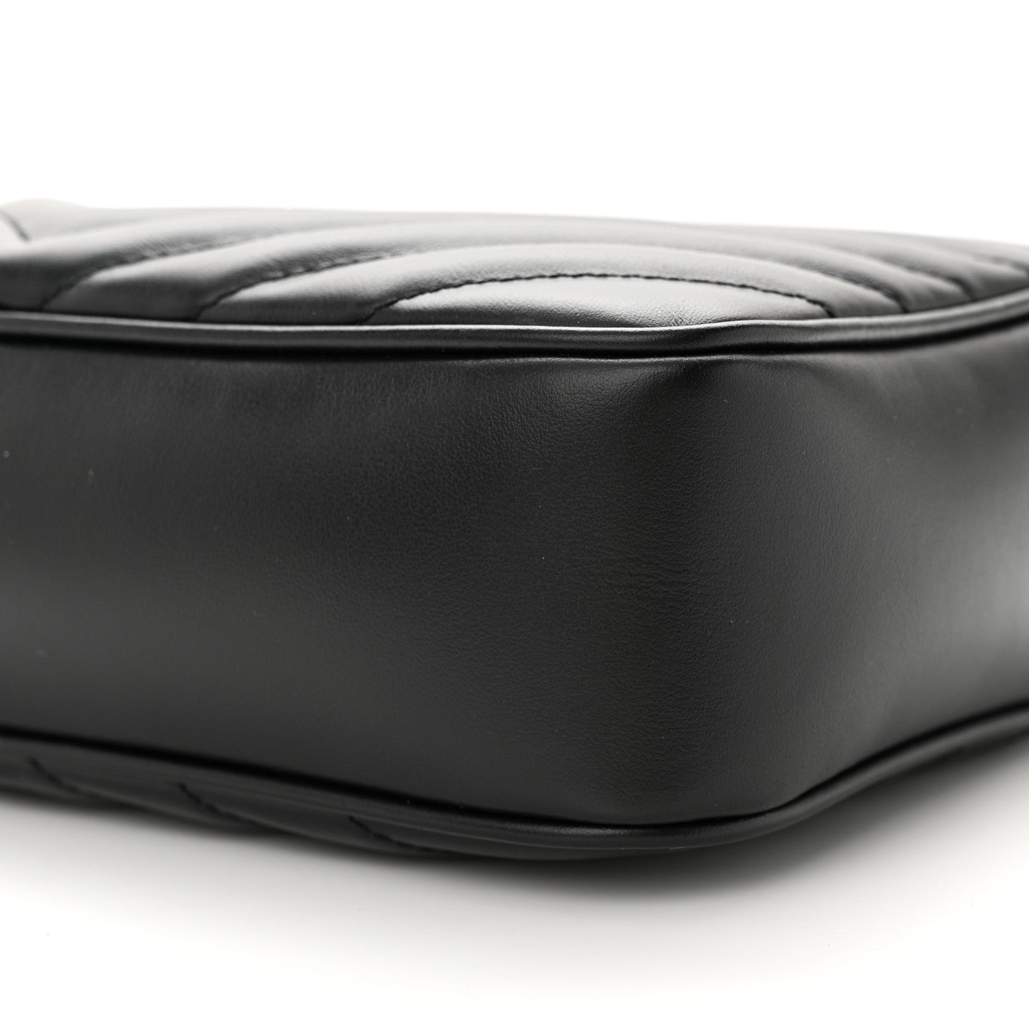 Saint Laurent Calfskin Matelasse Monogram Lou Camera Bag Black 10 of 14