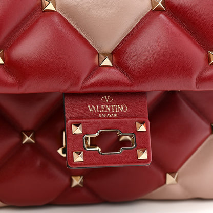 Valentino Garavani Nappa Medium Candystud Top Handle Bag Poudre Rubino 6 of 13