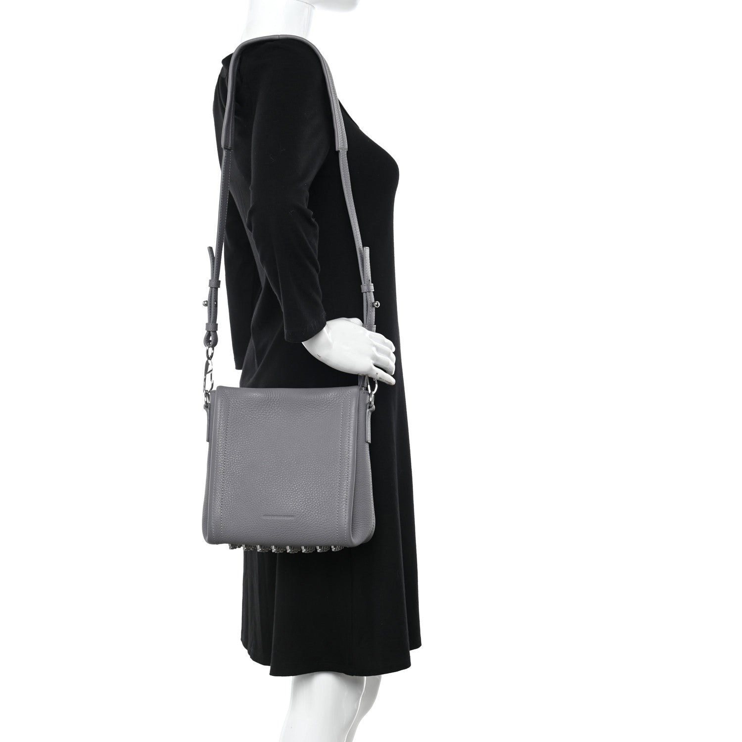 Alexander Wang Calfskin Mini Darcy Hobo Grey 2 of 12