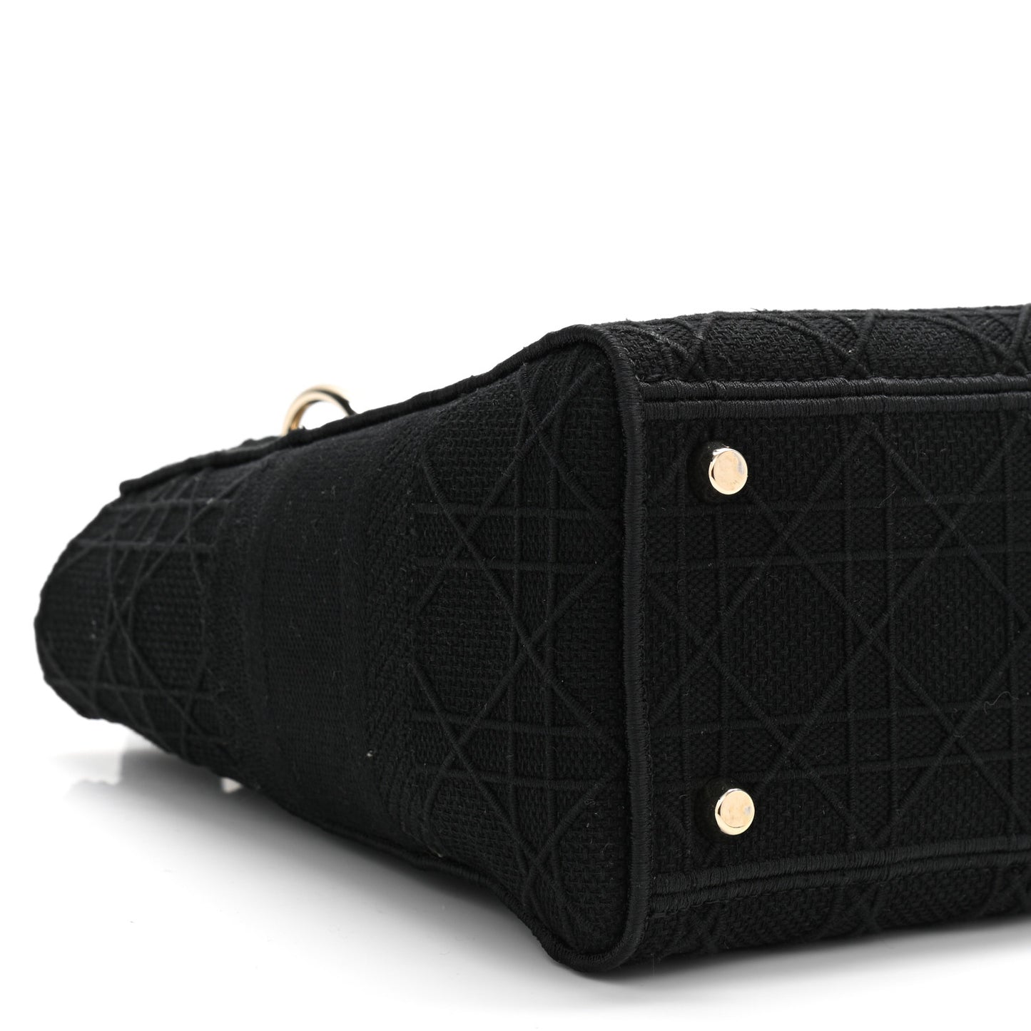 Canvas Embroidered Cannage Medium Lady D-Lite Black