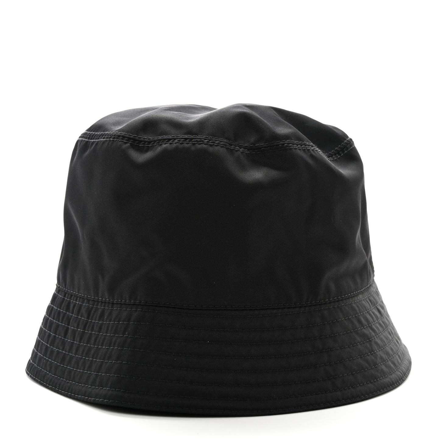 Re-Nylon Metal Triangle Logo Bucket Hat XL Black