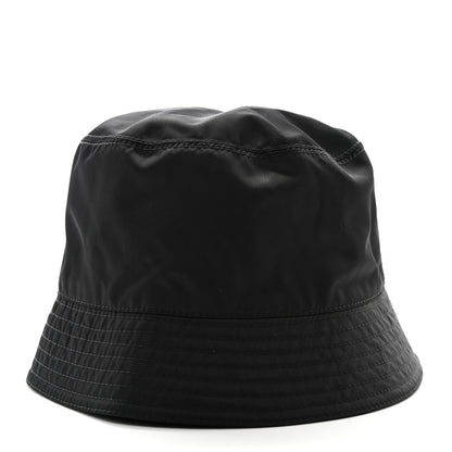 Prada Re-Nylon Metal Triangle Logo Bucket Hat XL Black 5 of 7