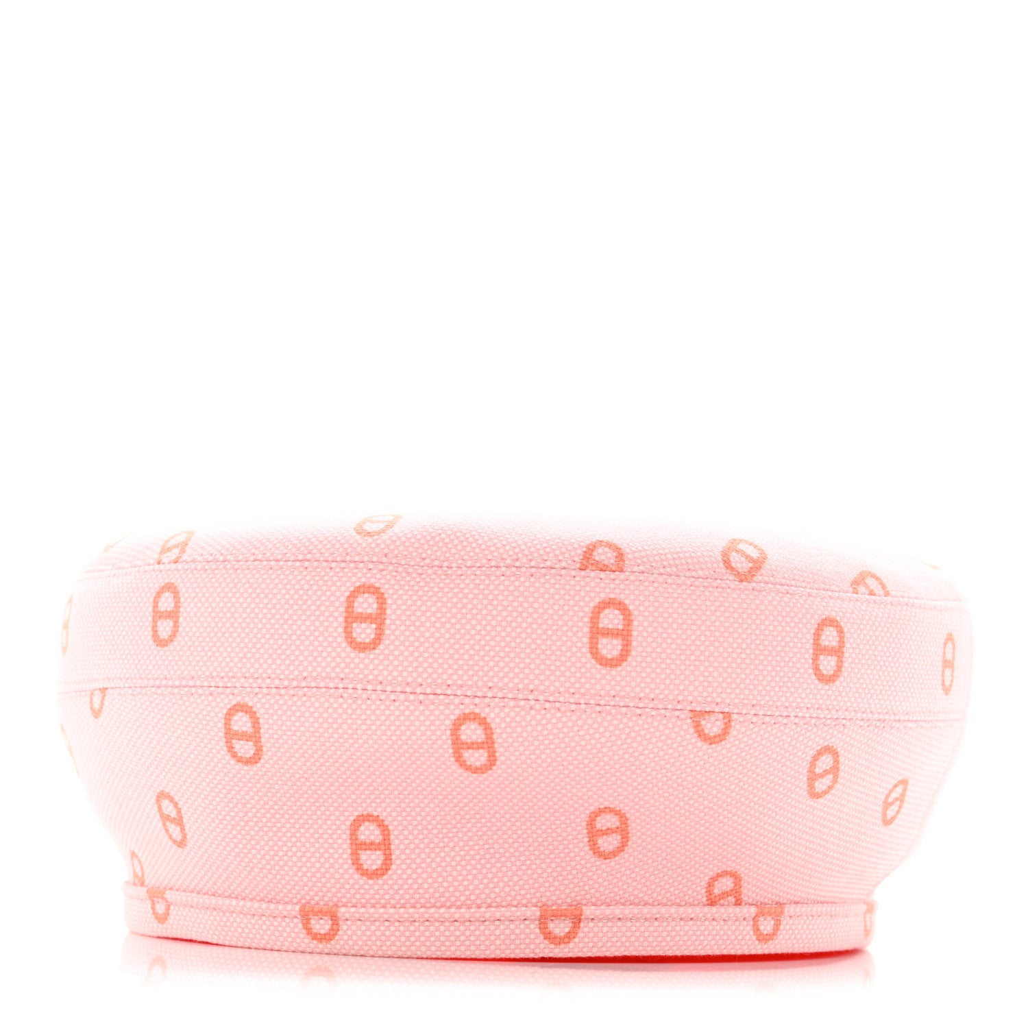 Hermes Canvas Womens Saint-Honore Chaine d'Ancre Beret 57 Rose Pop 1 of 9
