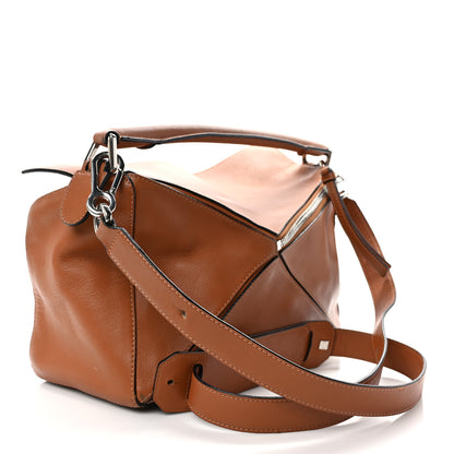 Loewe Calfskin Medium Puzzle Bag Tan 3 of 13