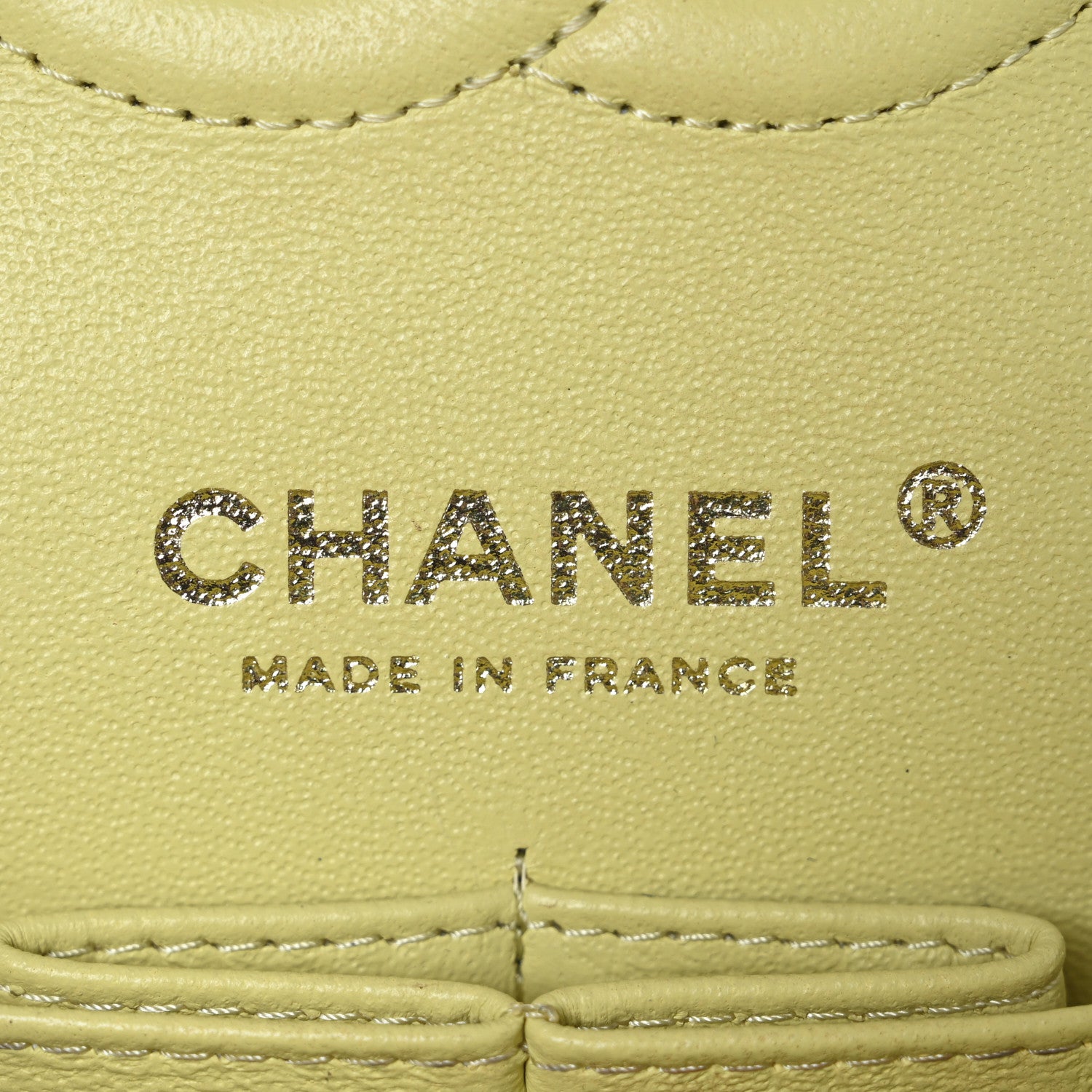 Chanel Caviar Quilted Small Double Flap Light Yellow 6 of 12