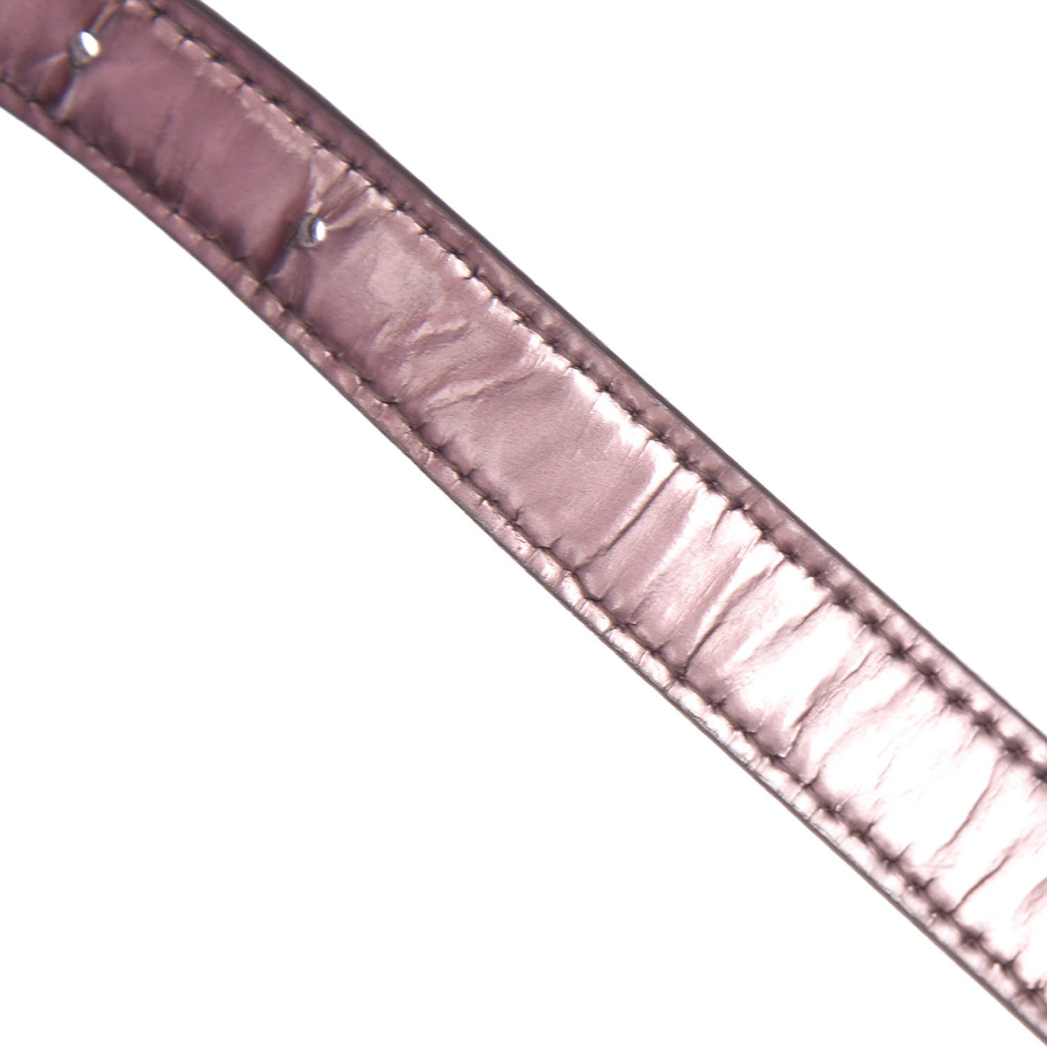 Christian Dior Metallic Patent Micro-Cannage Medium Diorama Flap Bag Pink 14 of 18