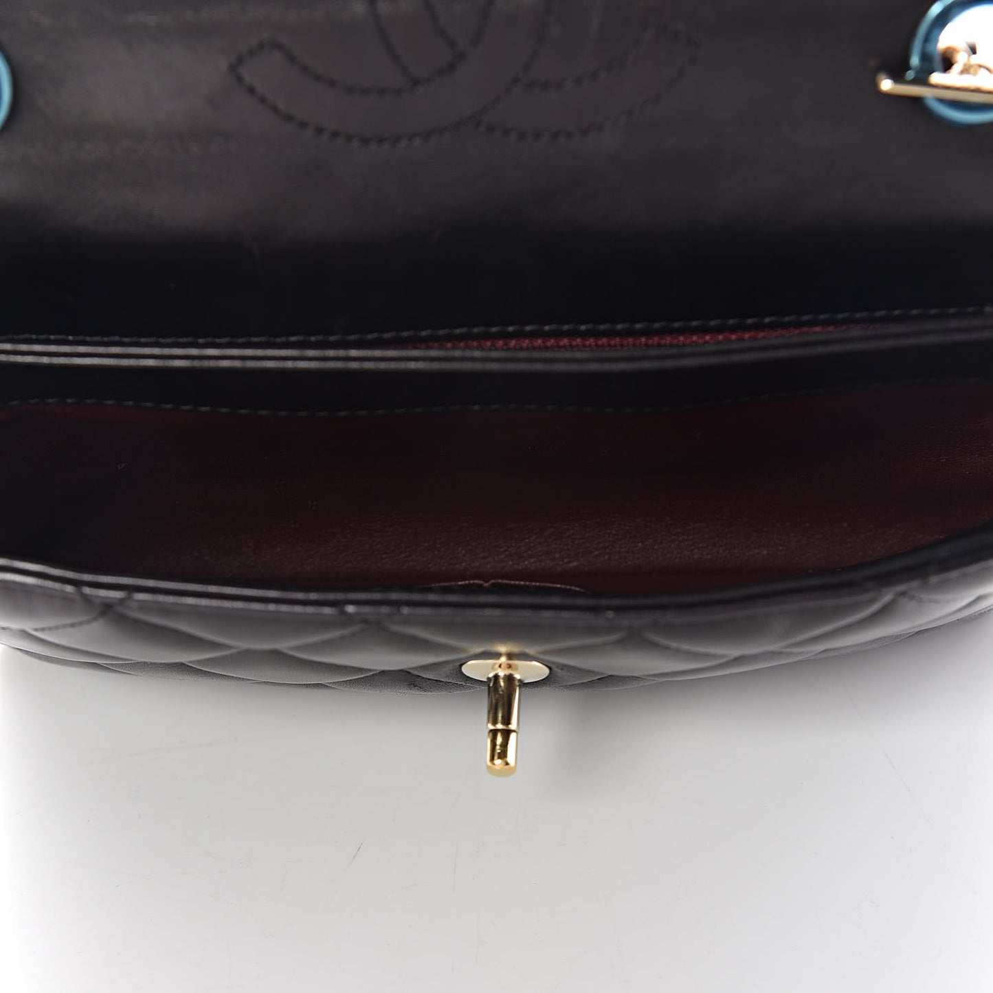 Lambskin Quilted Medium Trendy CC Flap Black