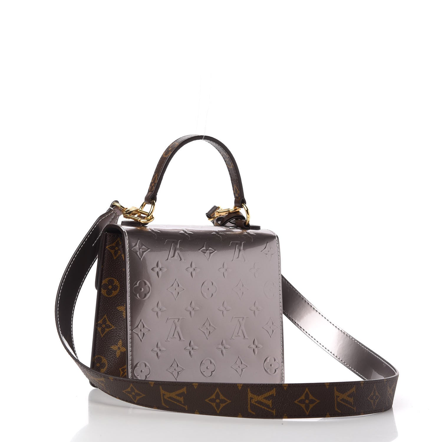 Louis Vuitton Vernis Epi Monogram Spring Street Bitume Metallise 3 of 9