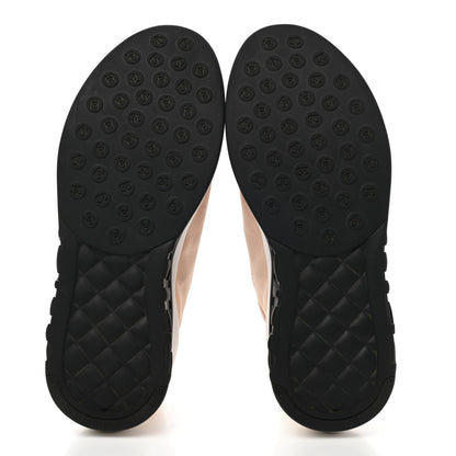 Chanel Lycra Fabric CC Sneakers 38 Beige 5 of 8