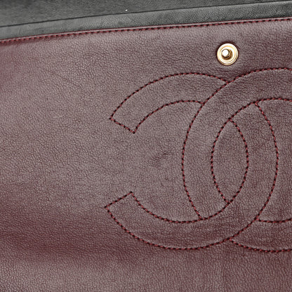 Chanel Lambskin Quilted Maxi Double Flap Black 11 of 22