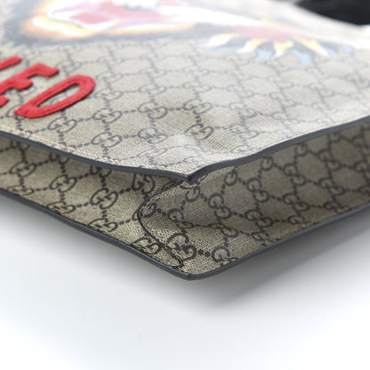Gucci GG Supreme Monogram Angry Cat Vertical Tote 8 of 11