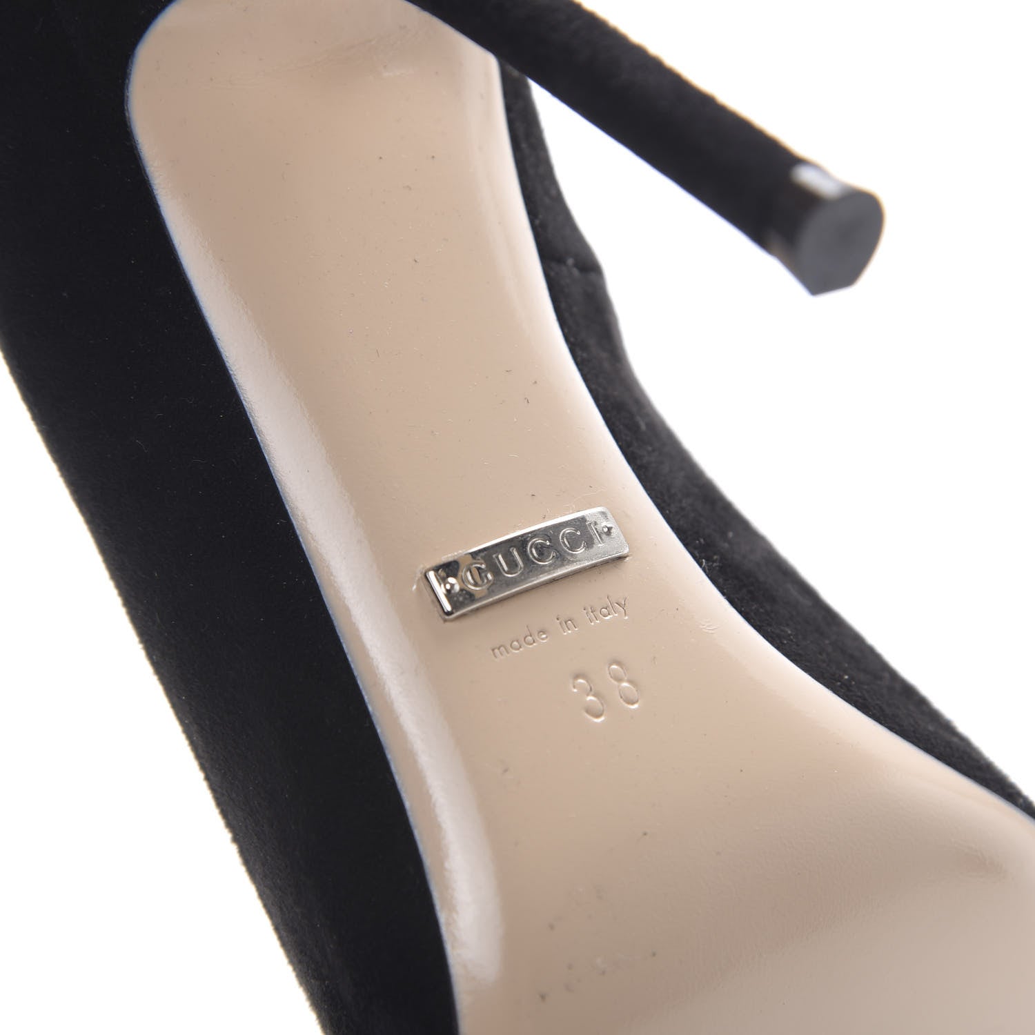 Gucci Suede Dionysus Pumps 38 Black 6 of 8