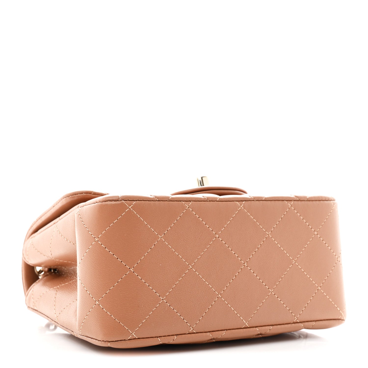 Chanel Lambskin Quilted Mini Square Flap Brown 4 of 11