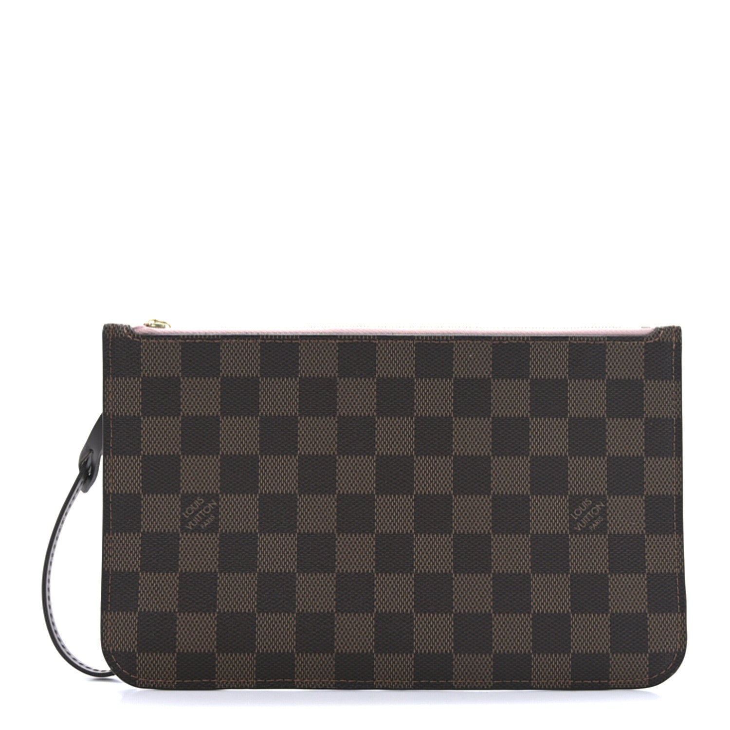 Louis Vuitton Damier Ebene Neverfull MM GM Pochette Rose Ballerine 1 of 7