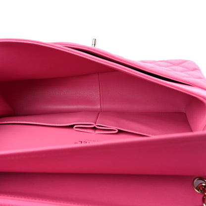 Chanel Caviar Quilted Jumbo Double Flap Pink 5 of 10