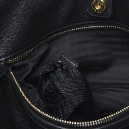 Prada Vitello Daino Tote Black 7 of 13
