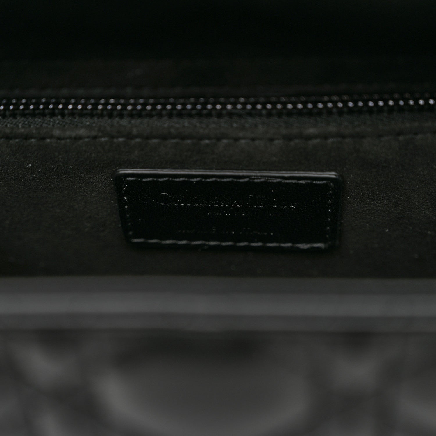 Christian Dior Lambskin Cannage Medium Lady Dior Black 6 of 9
