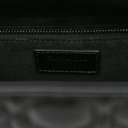 Christian Dior Lambskin Cannage Medium Lady Dior Black 6 of 9