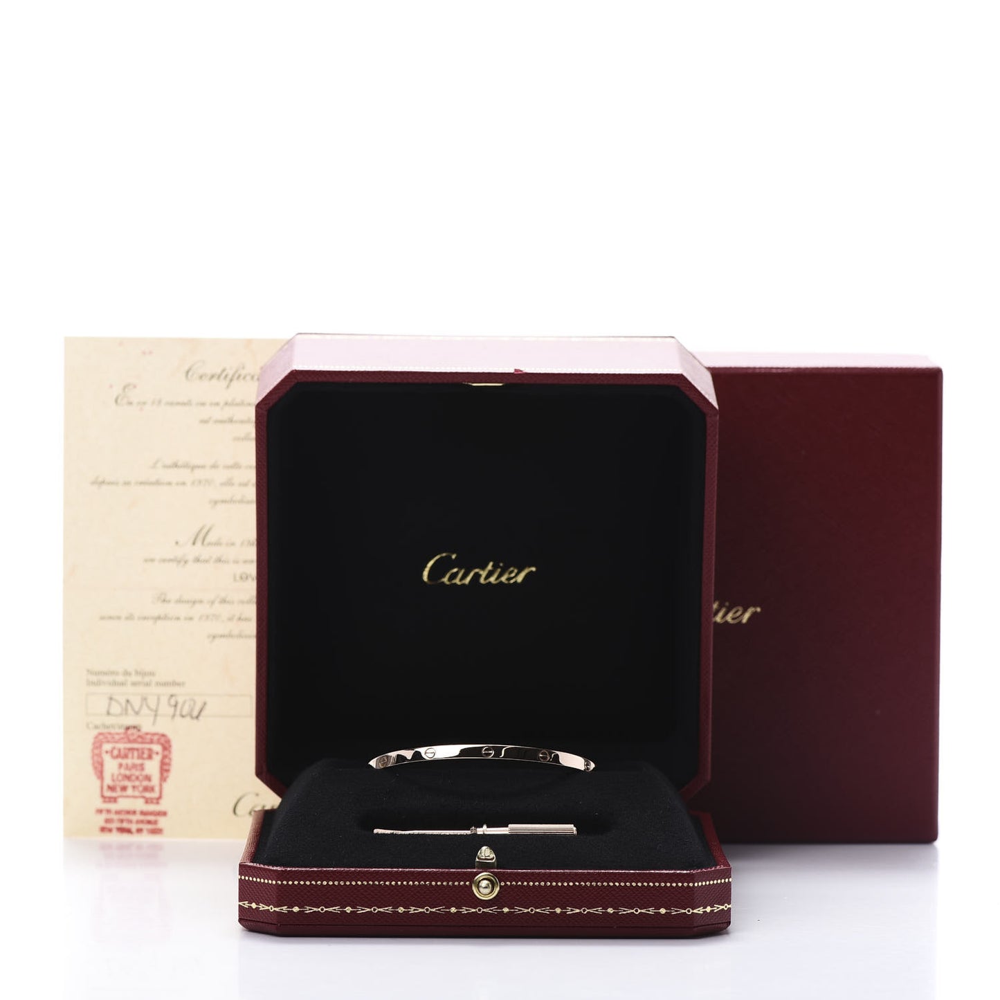 18K Pink Gold Small LOVE Bracelet 17