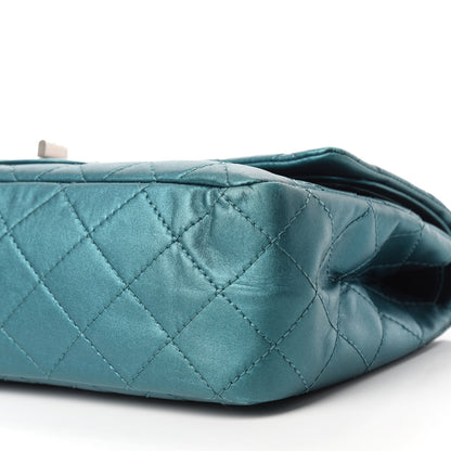 Chanel Metallic Calfskin Quilted 2.55 Reissue 227 Flap Turquoise 7 of 14