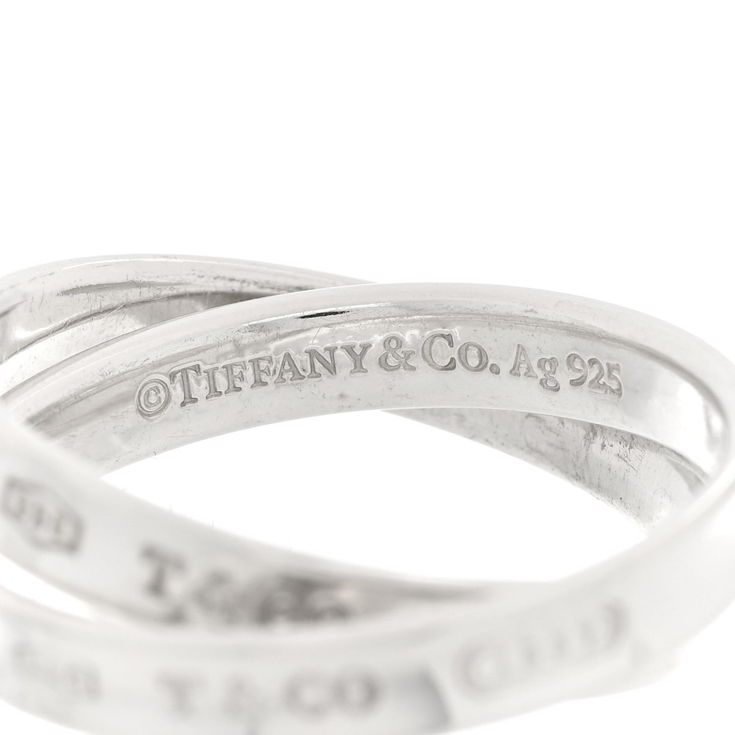 Sterling Silver 1837 Interlocking Circles Ring 59 8.75