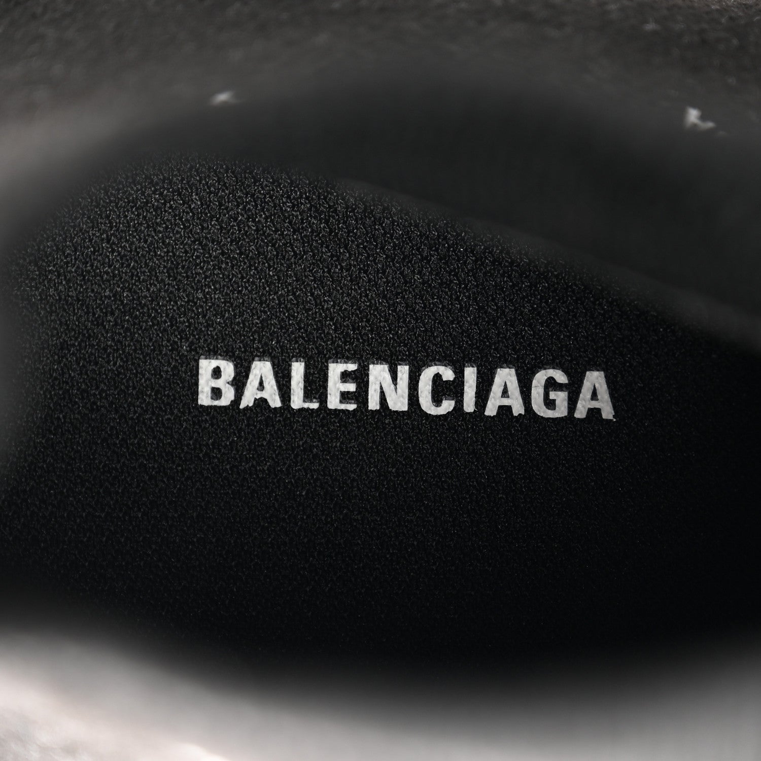 Balenciaga Neoprene Knit Allover Logo Womens Speed Lace Up Sneakers 37 Black 7 of 12