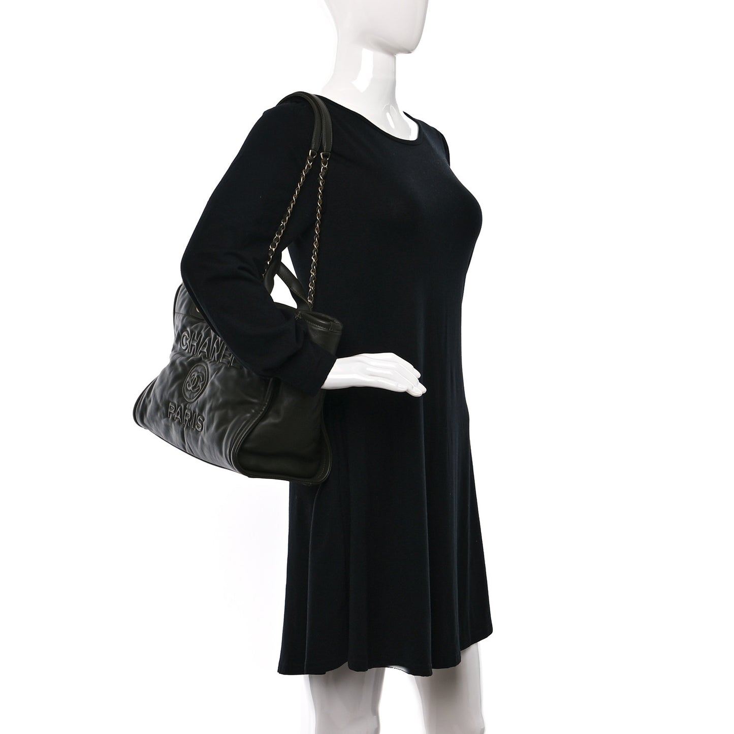 Calfskin Small Deauville Tote Khaki