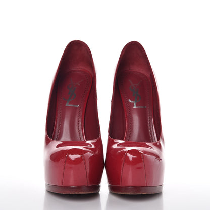 Saint Laurent Vitello Vernice Tribtoo 105 Pumps 35 Fuchsia 2 of 10