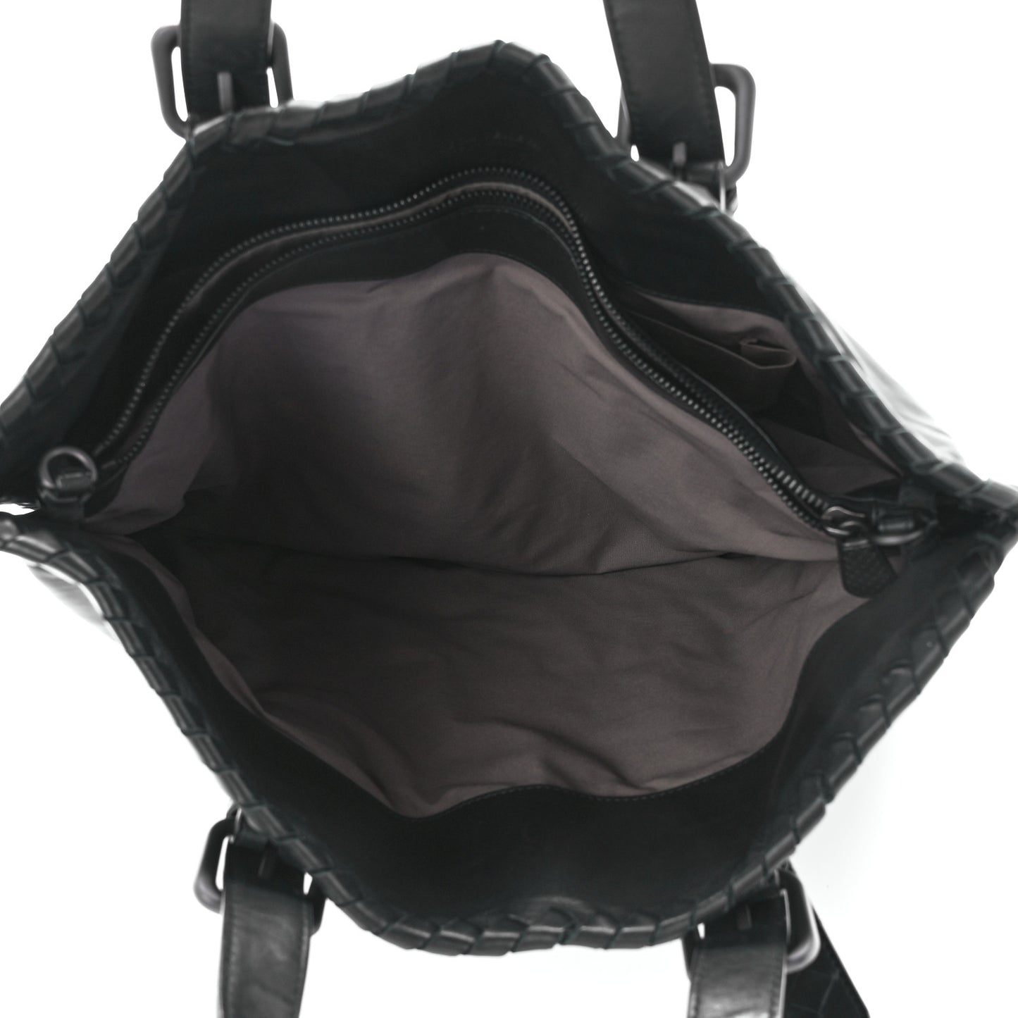 Calfskin Intrecciato Briefcase Black