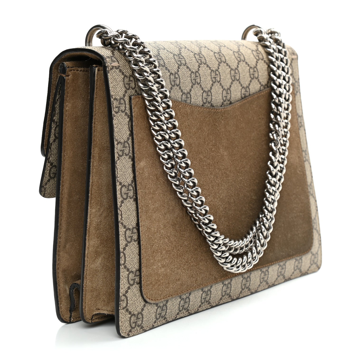 Gucci GG Supreme Monogram Medium Dionysus Shoulder Bag Taupe 3 of 11