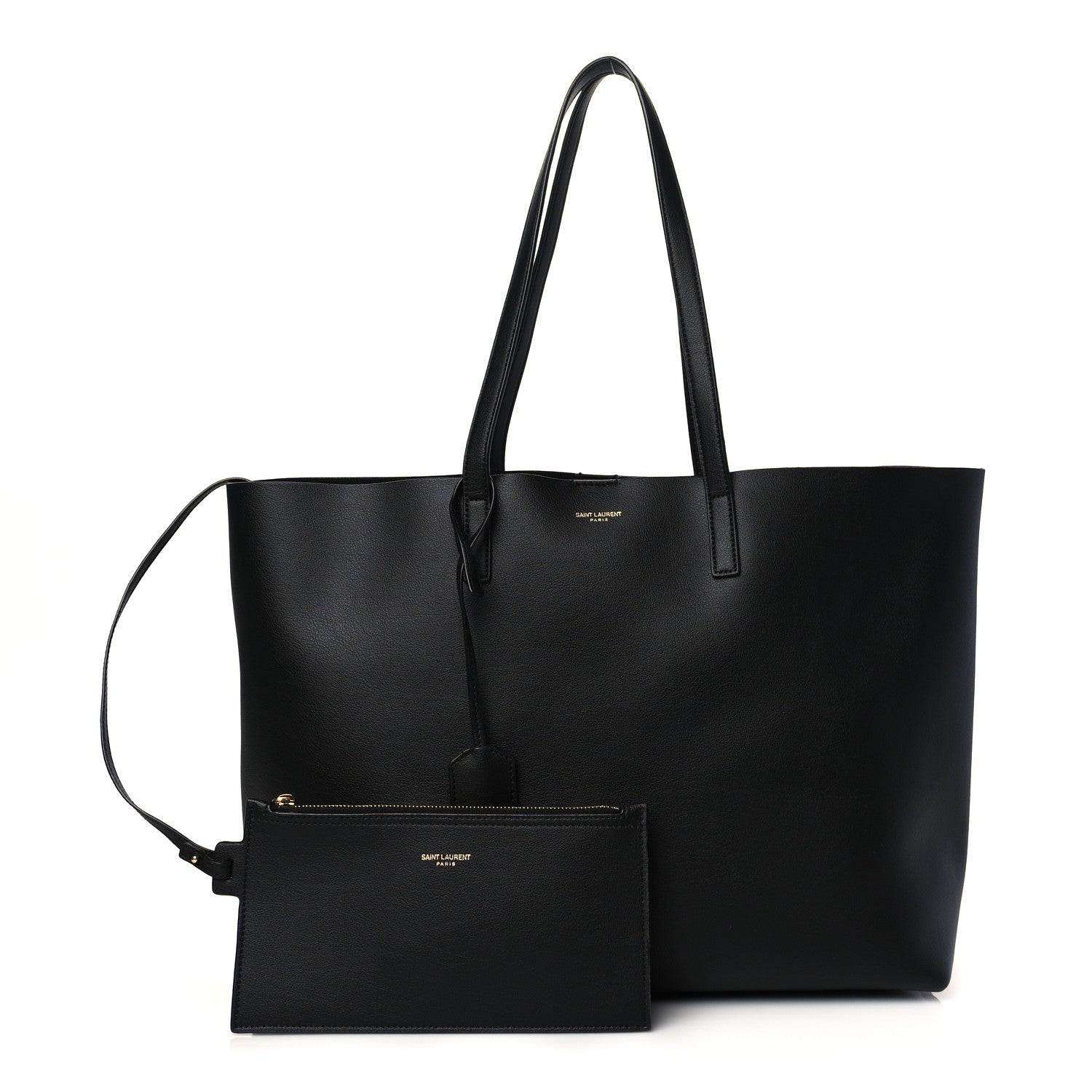 Saint Laurent Calfskin Large Shopping Tote Black 1 of 11