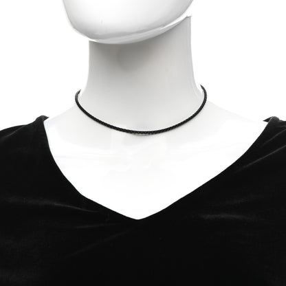 David Yurman Stainless Steel 14K Yellow Gold 2.7mm Box Chain Necklace Black 14" 2 of 4