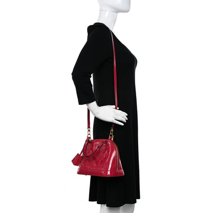 Louis Vuitton Vernis Alma BB Magenta 2 of 11