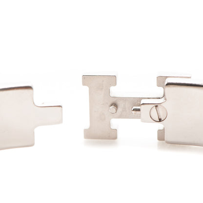 Hermes Enamel Narrow Clic Clac H Bracelet PM White 6 of 7
