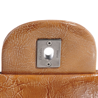 Chanel Crinkled Patent Jumbo Single Flap Brown 5 of 8