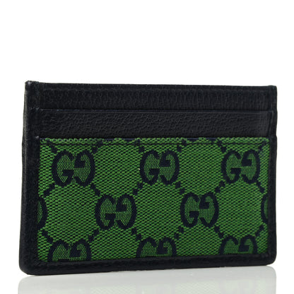 Gucci Monogram Multicolor Retro Interlocking G Card Holder Green Blue 2 of 3